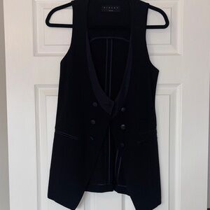 Sisley Black Double-Breasted Vest